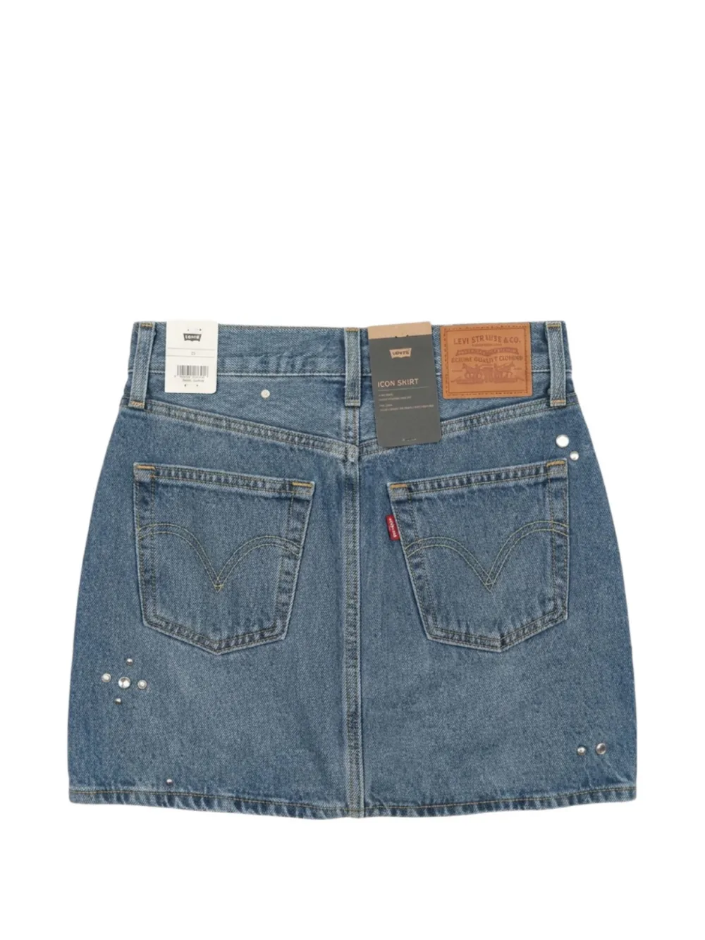 Levi's Icon crystal-embellished skirt Blauw