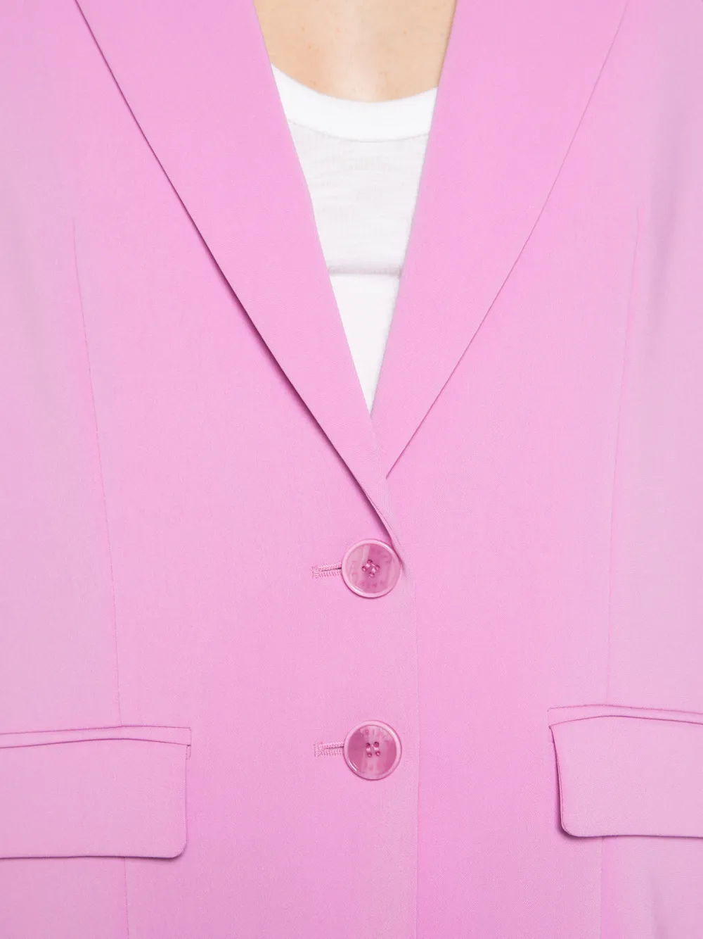 Patrizia Pepe Blazer met enkele rij knopen Roze