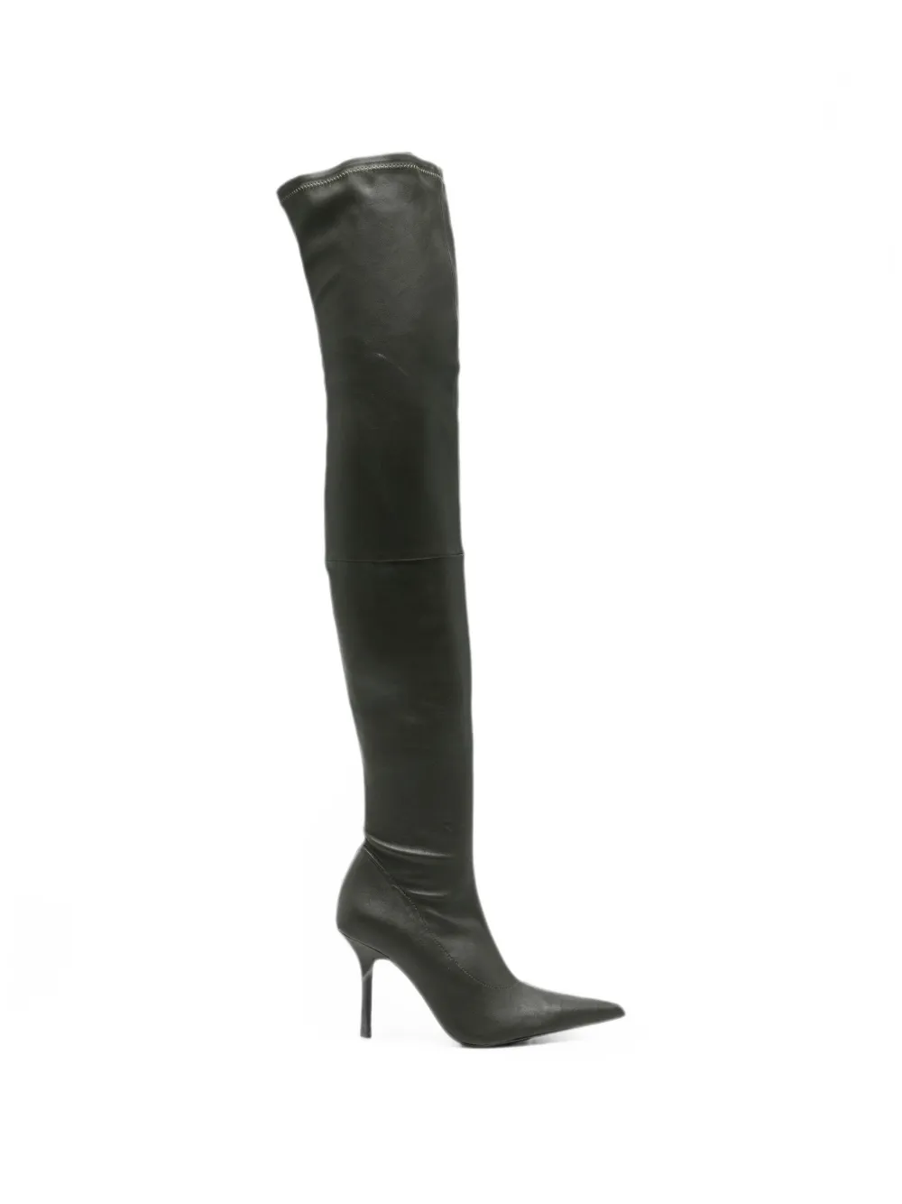 Patrizia Pepe stretch-nappa over-the-knee boots Zwart