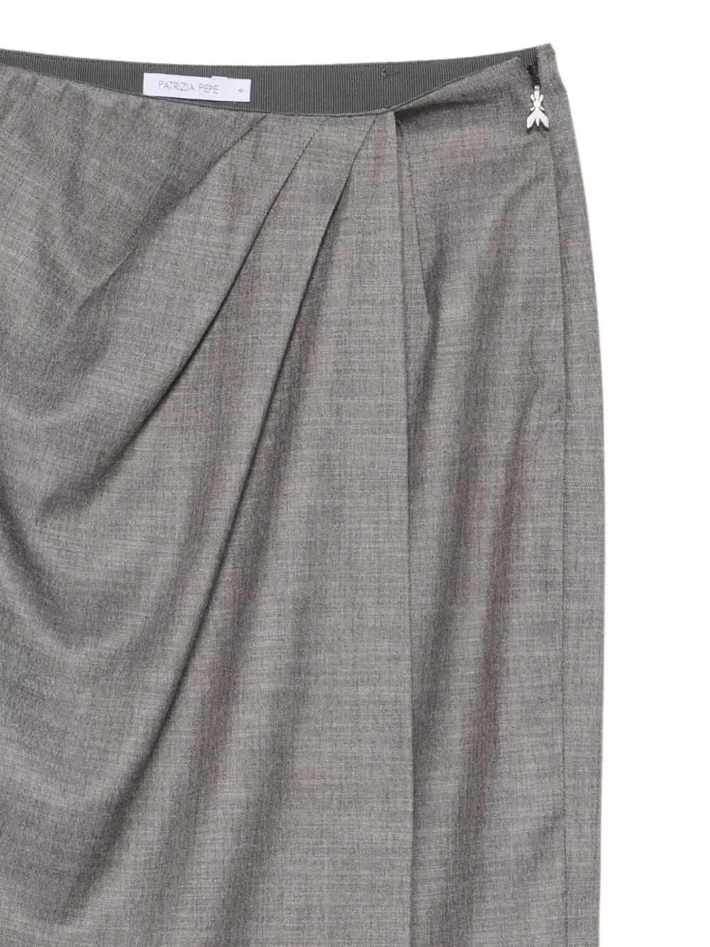 Patrizia Pepe Gedrapeerde midi-rok Grijs