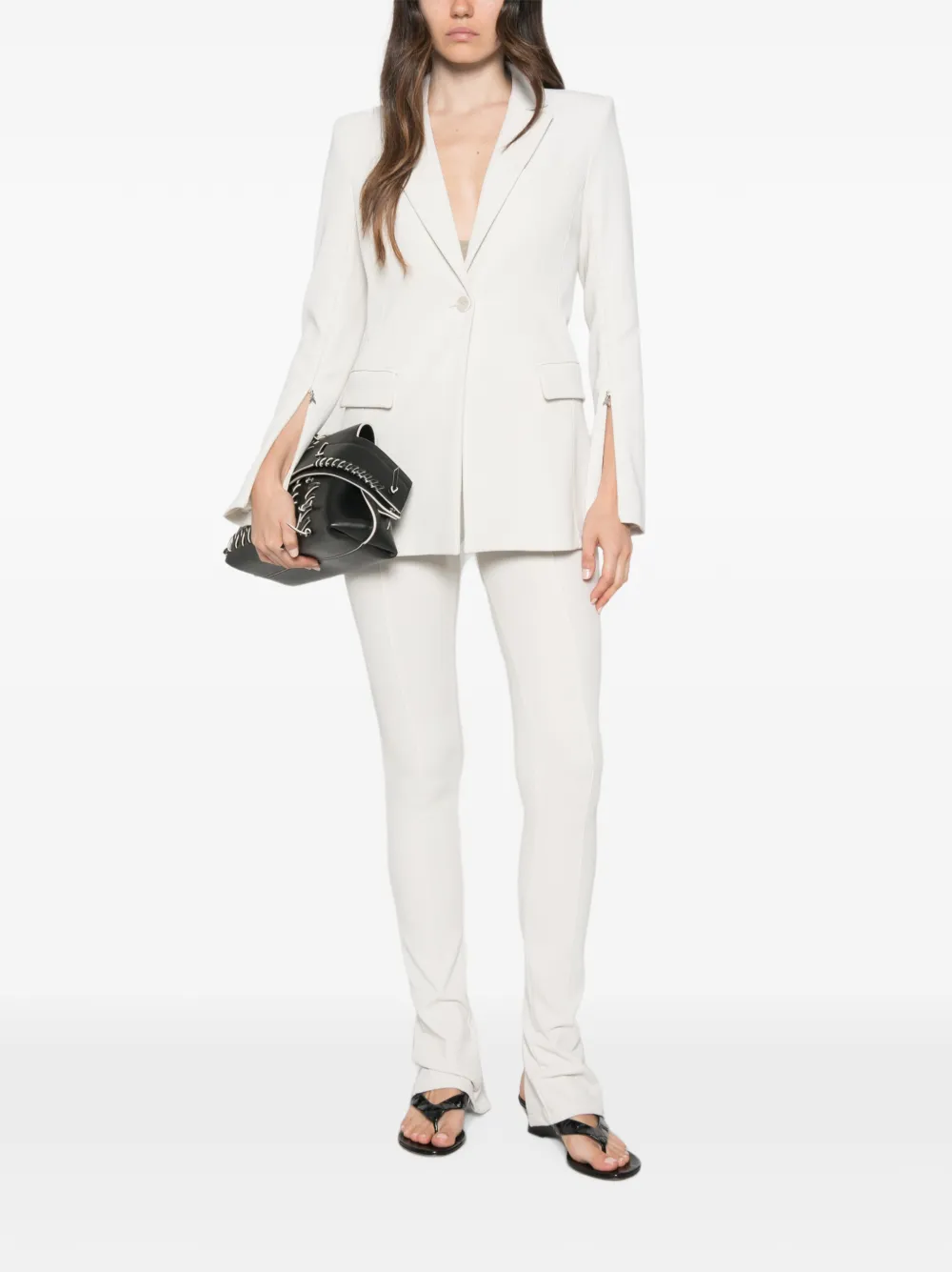 Patrizia Pepe Slim-fit broek Grijs