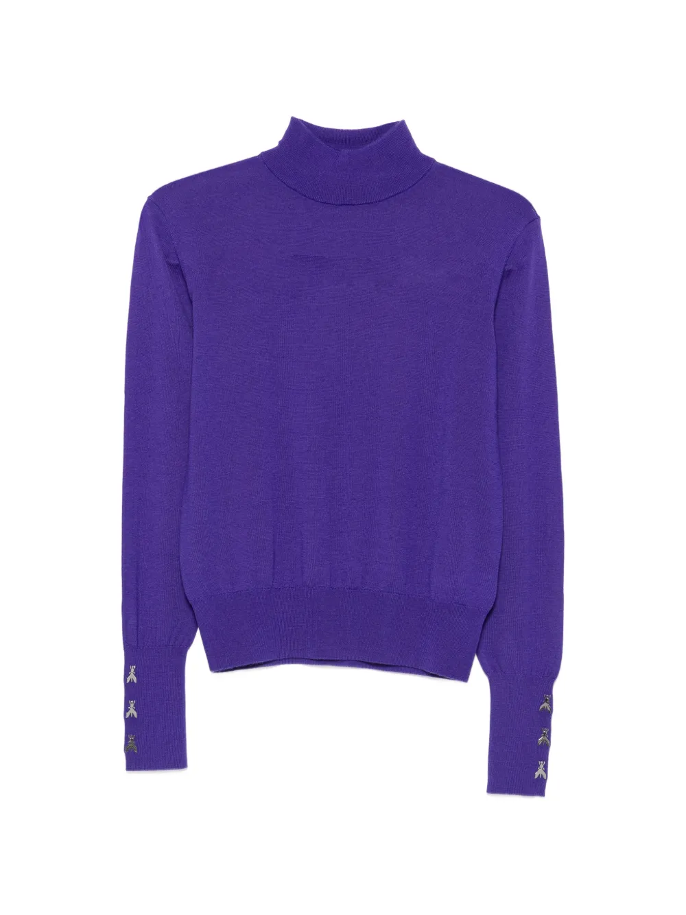 Patrizia Pepe embellished turtleneck sweater - Viola