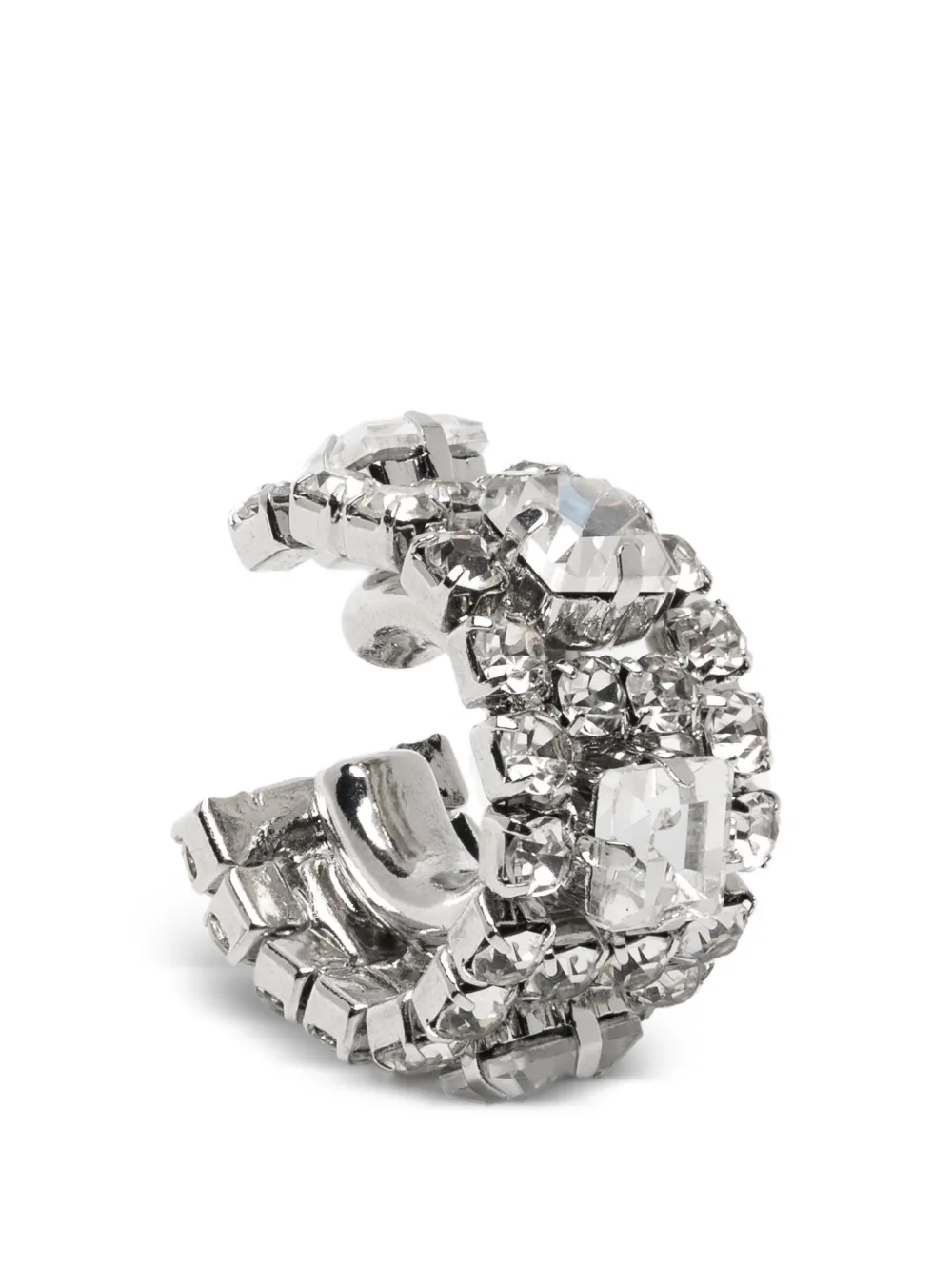 Patrizia Pepe crystal-embellished ear cuff - Argento