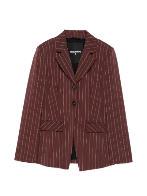 Patrizia Pepe pinstripe-pattern single-breasted blazer