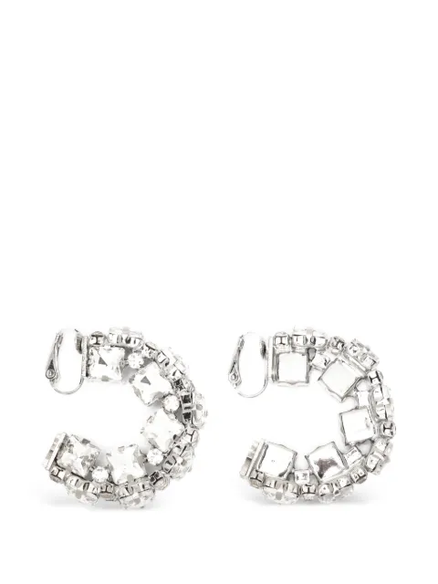 Patrizia Pepe crystal-embellished hoop earrings