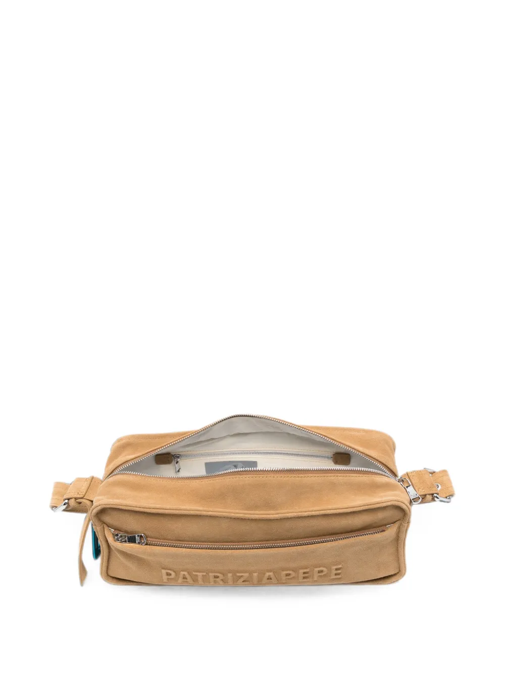 Patrizia Pepe Crossbodytas met logo-reliëf Beige