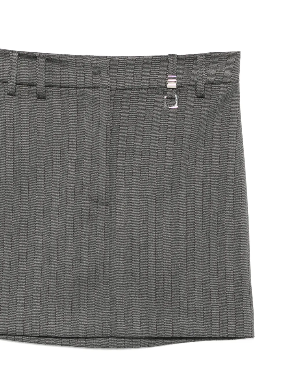 Patrizia Pepe Mini-rok met krijtstreep Grijs