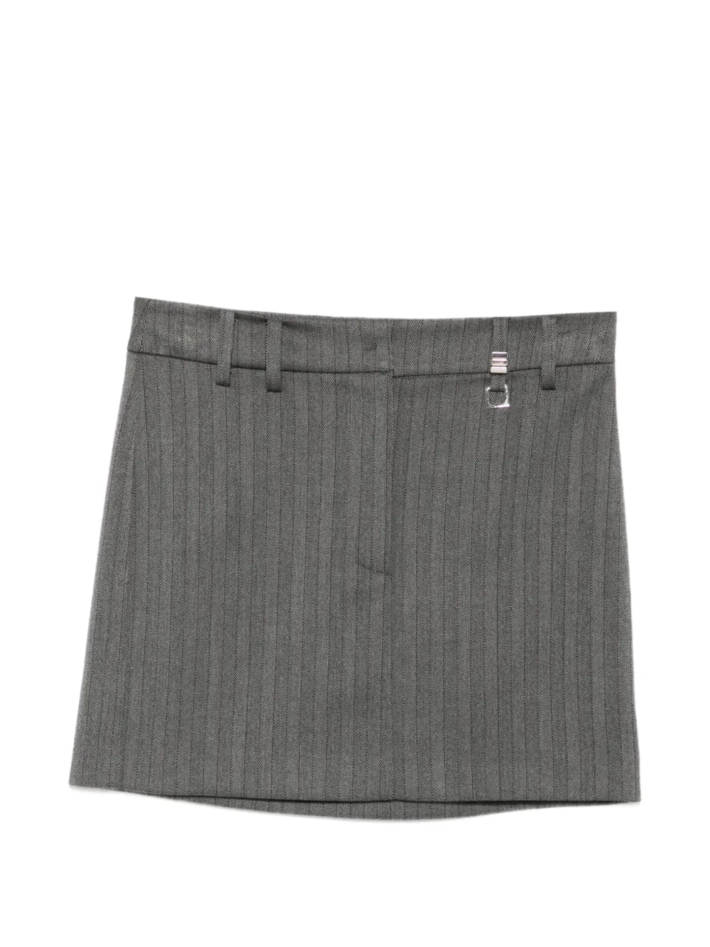 Patrizia Pepe pinstriped mini skirt - Grau