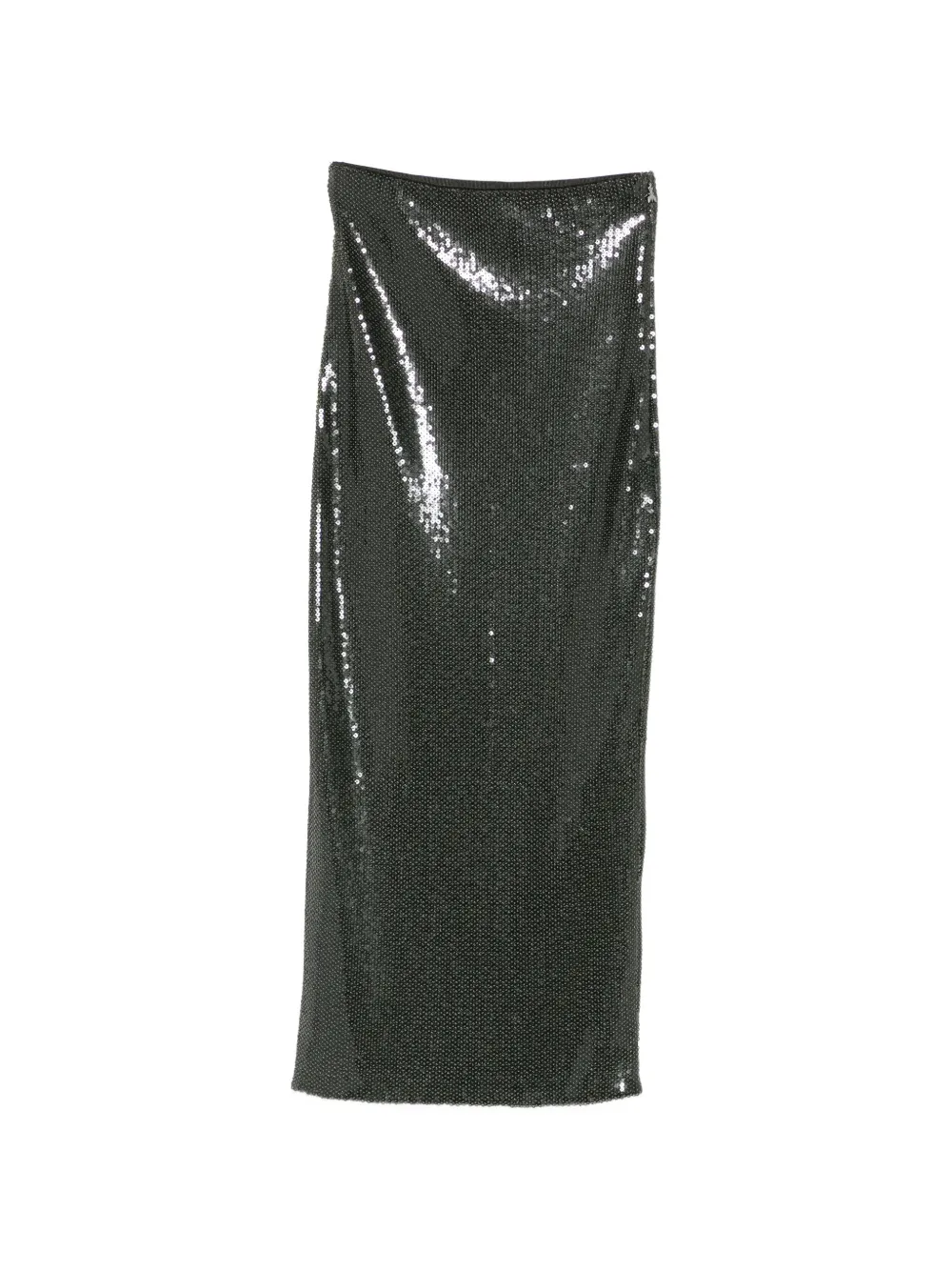 Patrizia Pepe Sequin-embellished Maxi Skirt In Burgundy