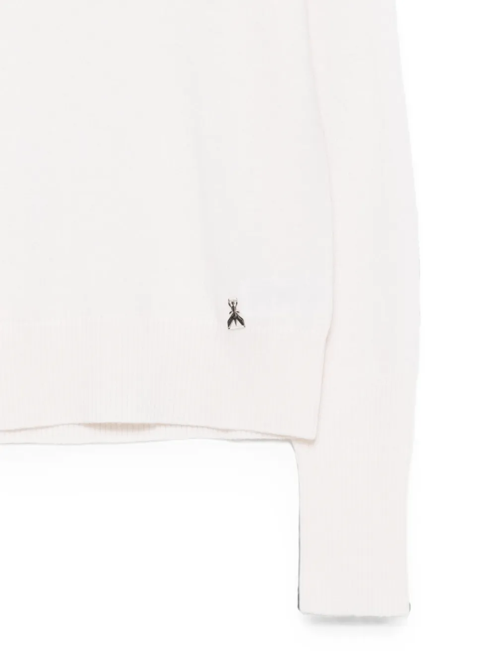 Patrizia Pepe logo-plaque cashmere sweater Beige
