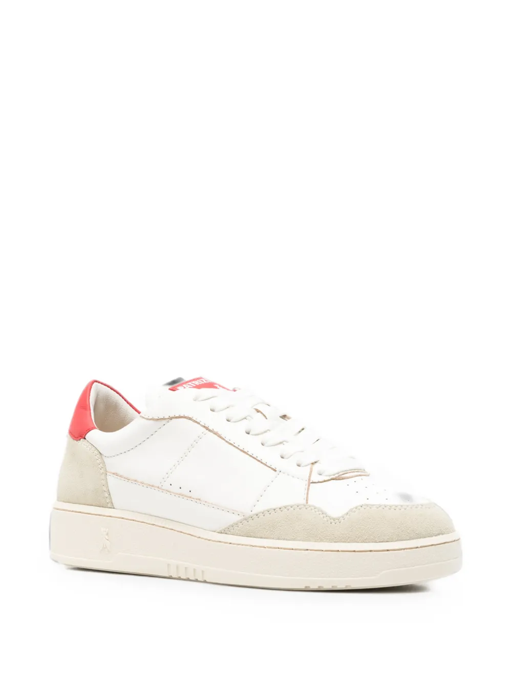 Patrizia Pepe Fly '93 suede-panelled sneakers Wit