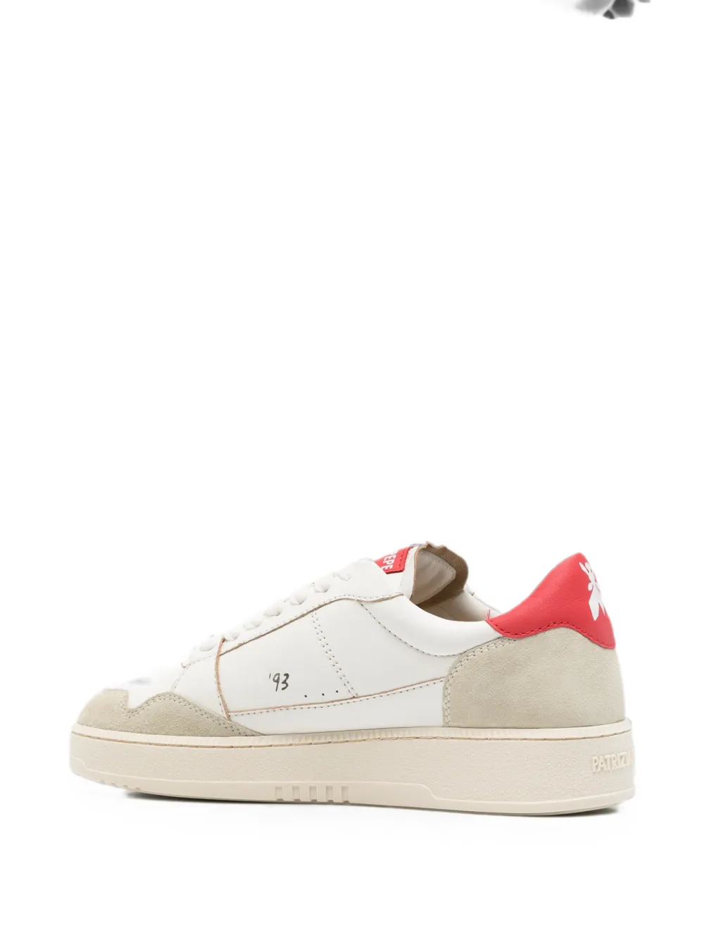Patrizia Pepe Fly '93 suede-panelled sneakers Wit
