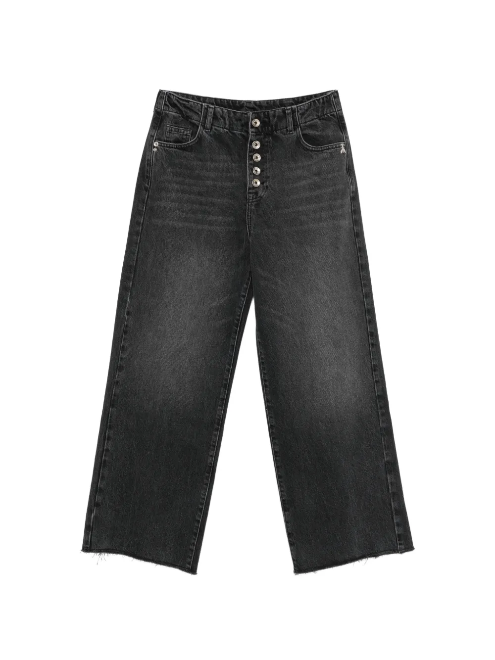 Patrizia Pepe washed raw-cut jeans - Grigio