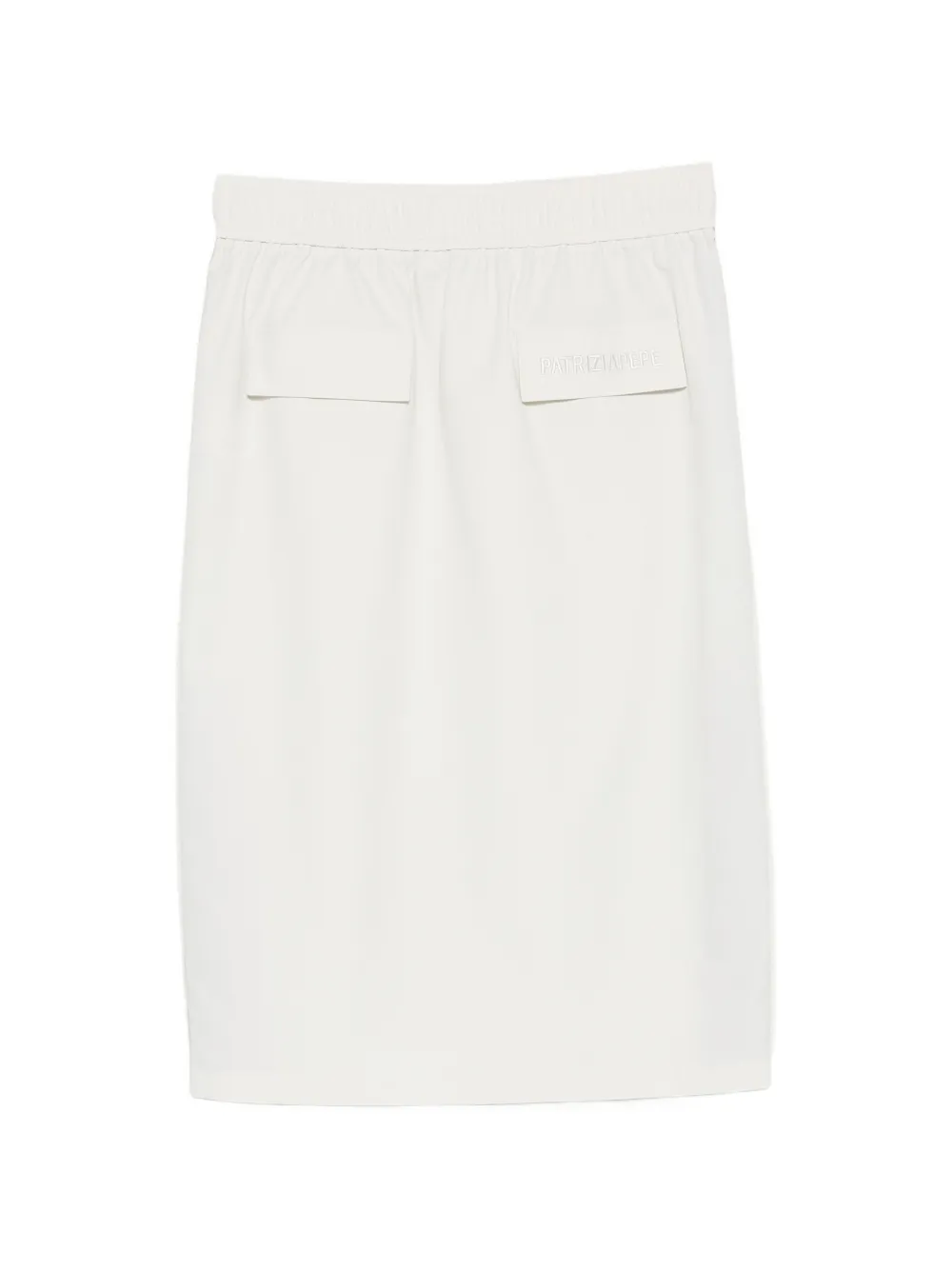 Patrizia Pepe Cargo rok met trekkoordtaille Wit