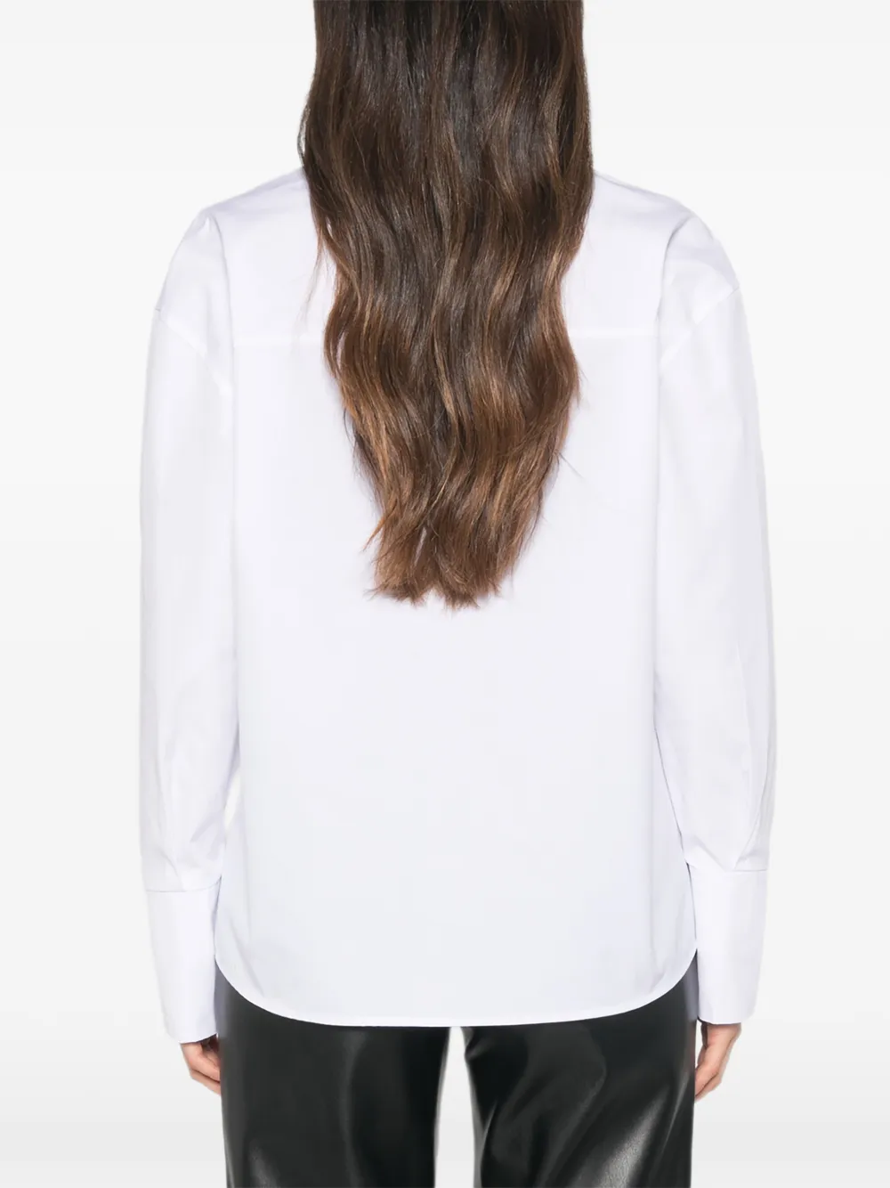 Patrizia Pepe Blouse verfraaid met ringlets en veters Wit