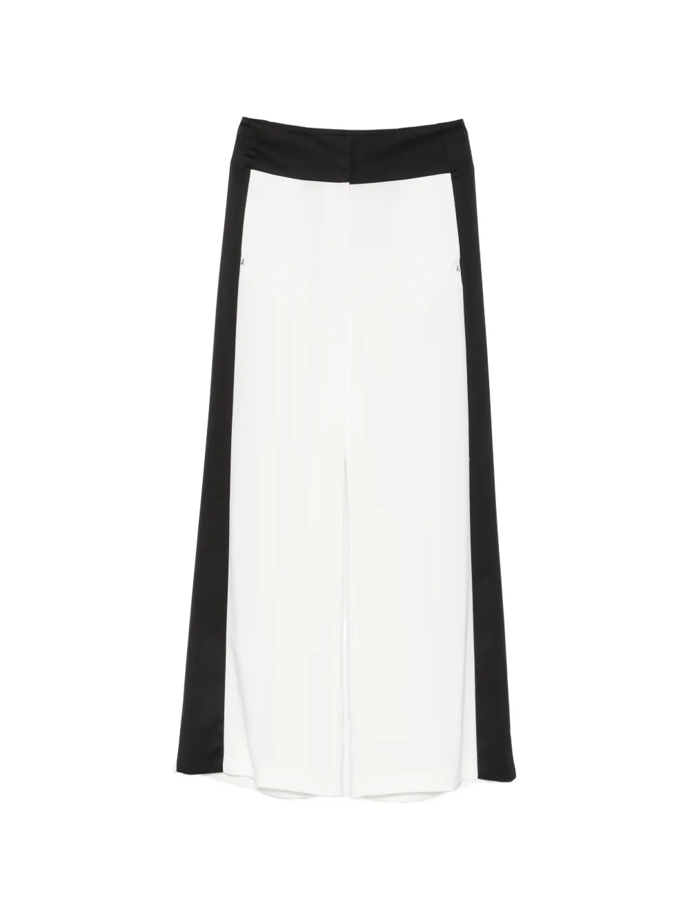 Patrizia Pepe color-block wide-leg trousers - Weiß