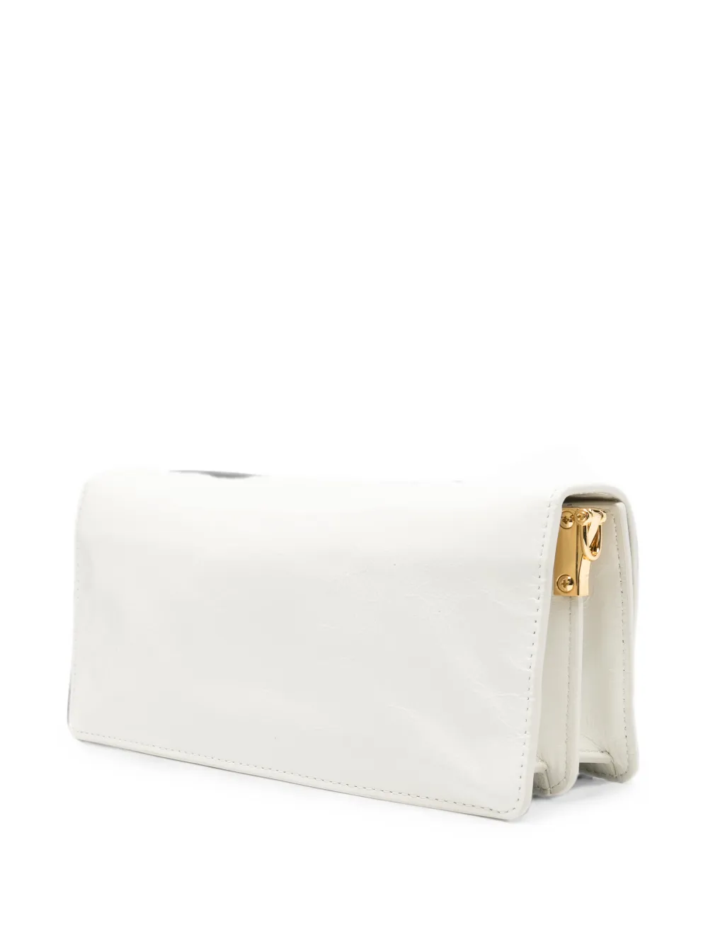 Patrizia Pepe Clutch met logoplakkaat Wit