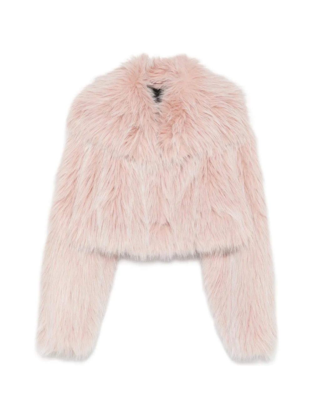 Patrizia Pepe cropped fluffy jacket - Rosa