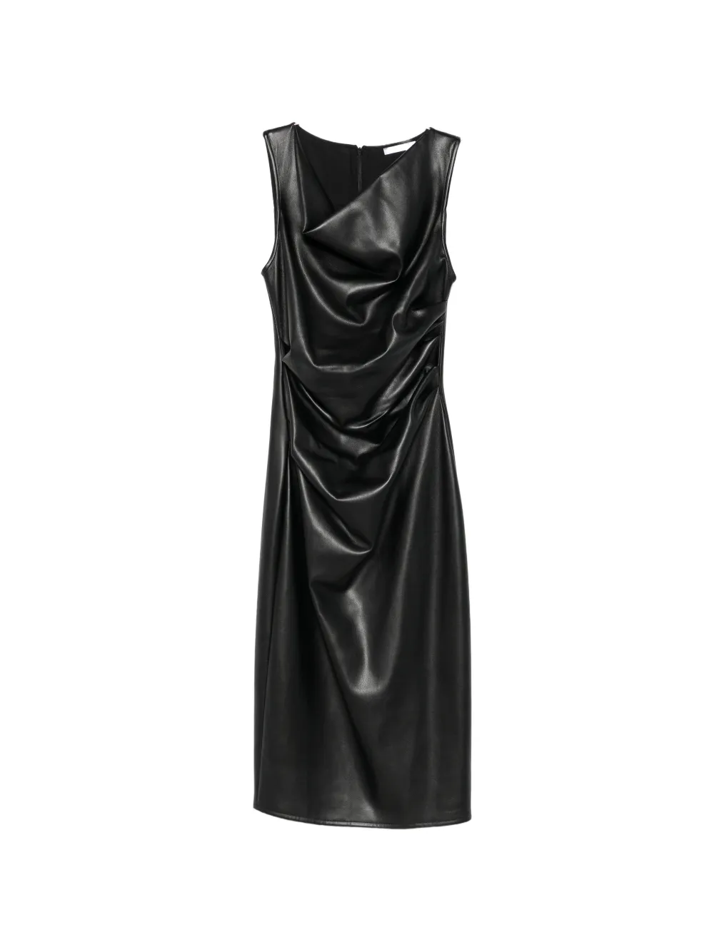 Patrizia Pepe Drapiertes Kleid mit Finish - Schwarz