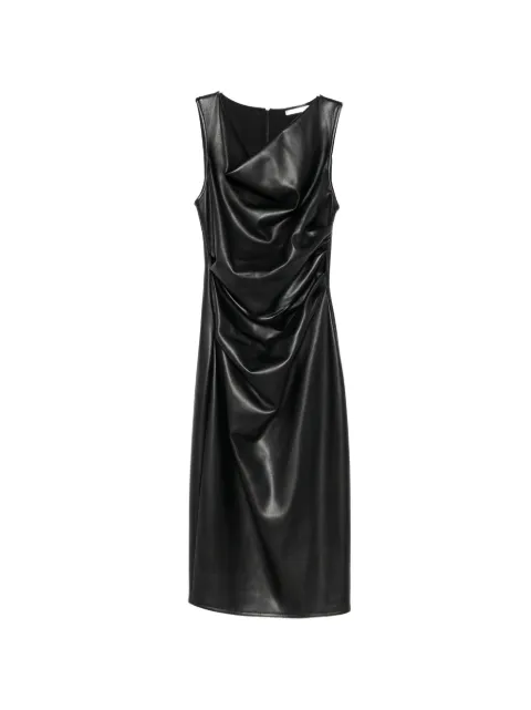 Patrizia Pepe draped coated-finish dress