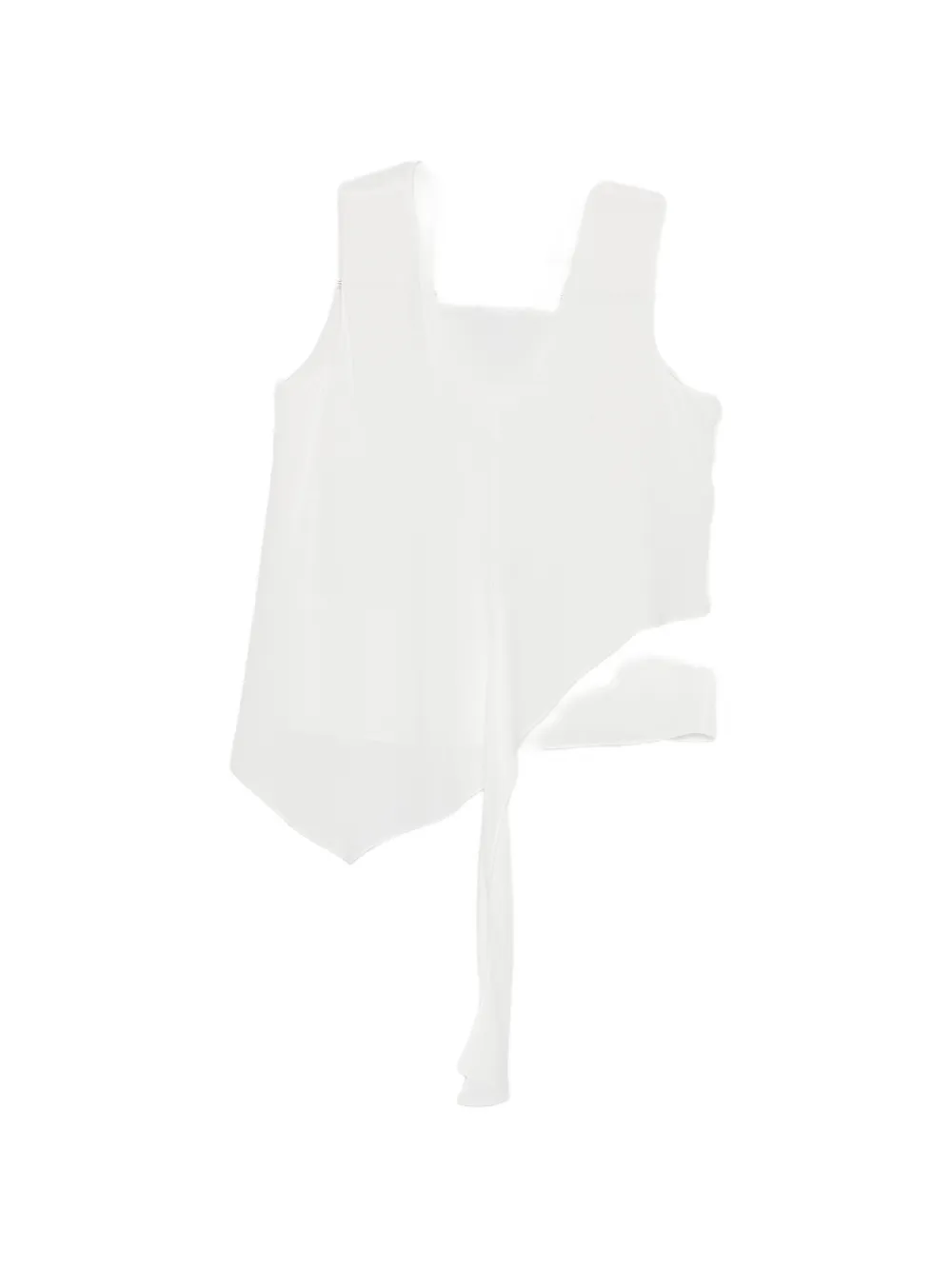 Patrizia Pepe Asymmetric Wrap-style Blouse In White
