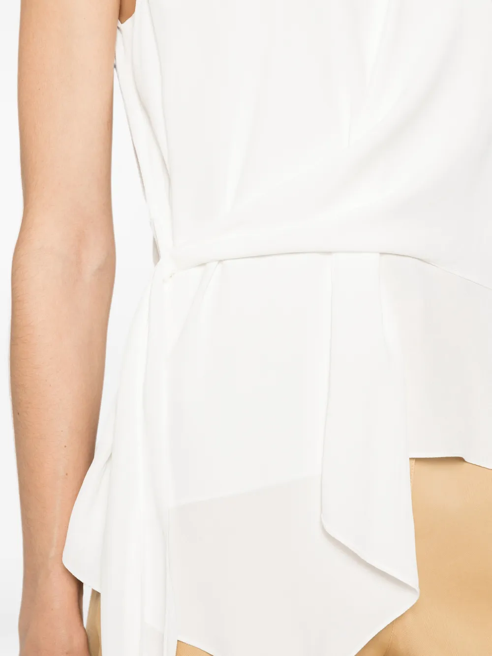 Patrizia Pepe Asymmetrische blouse Wit