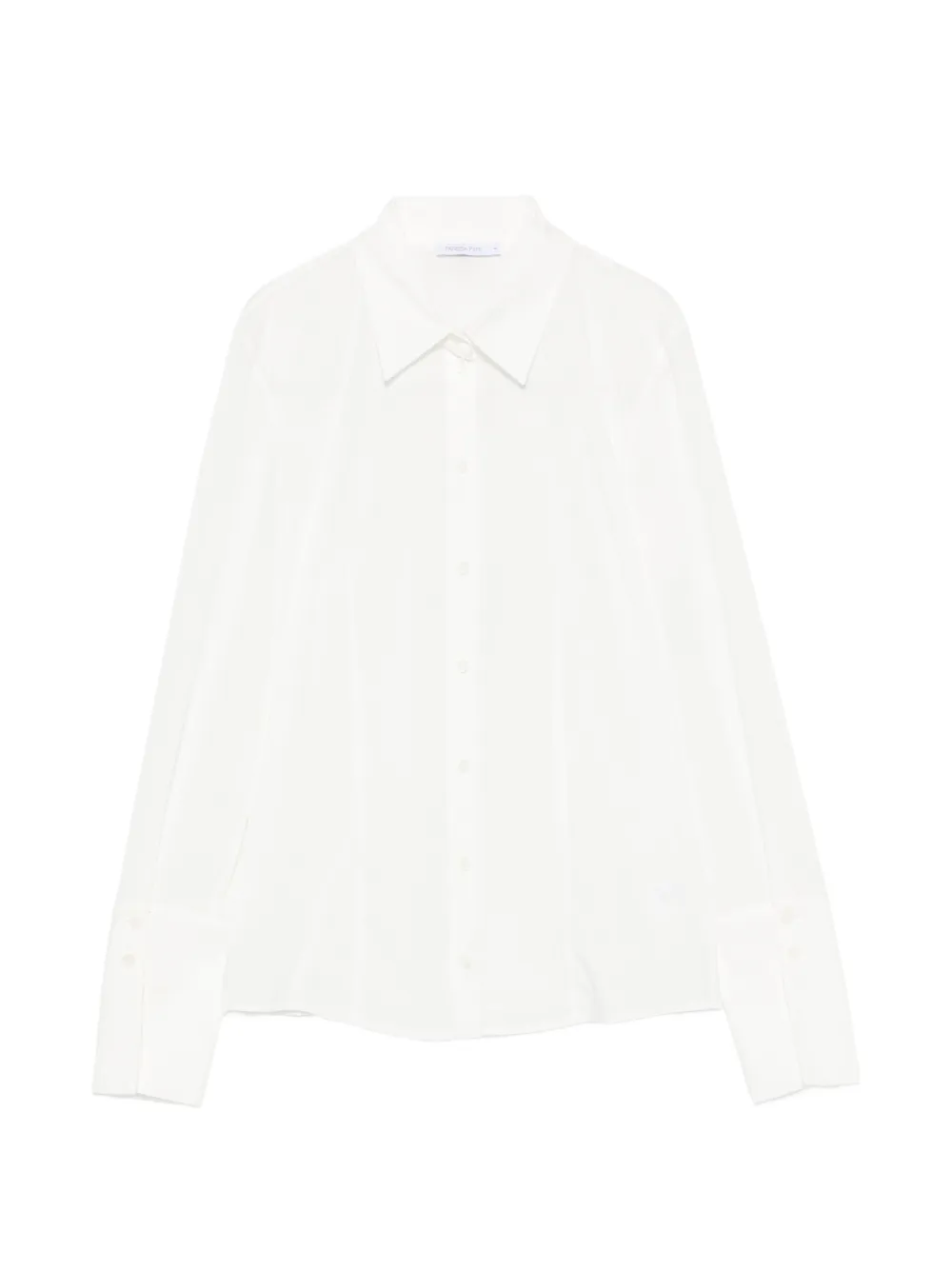 Patrizia Pepe jacquard-patterned poplin shirt - White