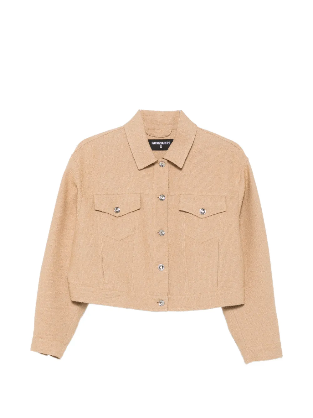 Patrizia Pepe Micro-bouclé Jacket In Pink