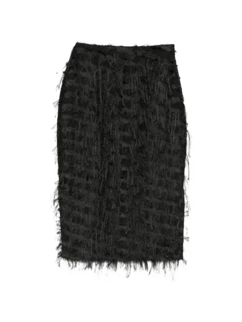 Patrizia Pepe fringe-detail midi skirt