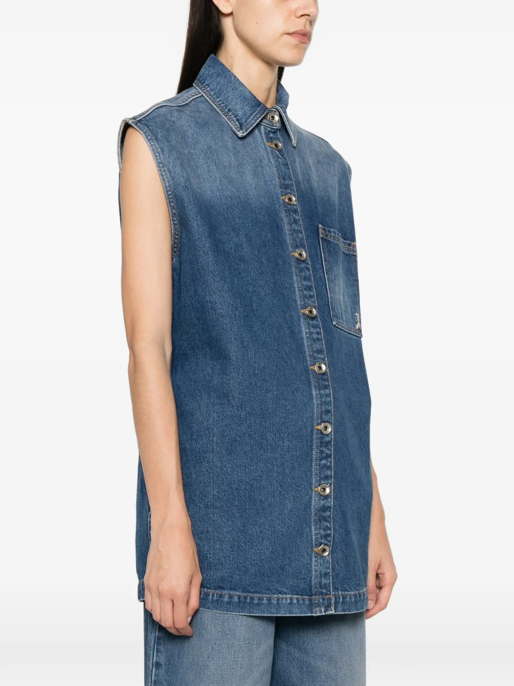 Patrizia Pepe Denim overhemd Blauw