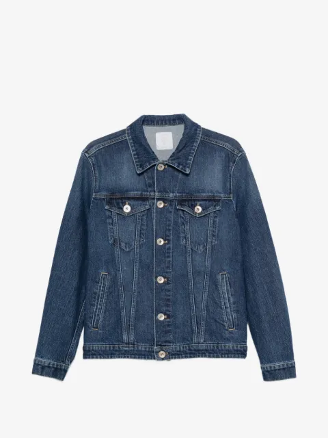 Eleventy button-fastening denim jacket