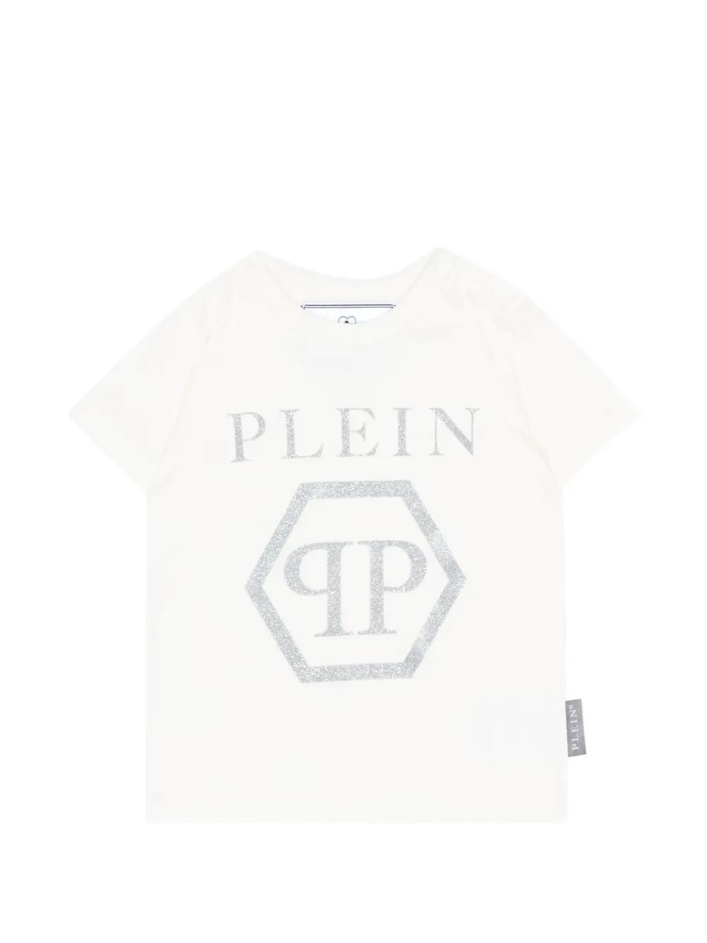 Philipp Plein Junior logo-print T-shirt - Toni neutri