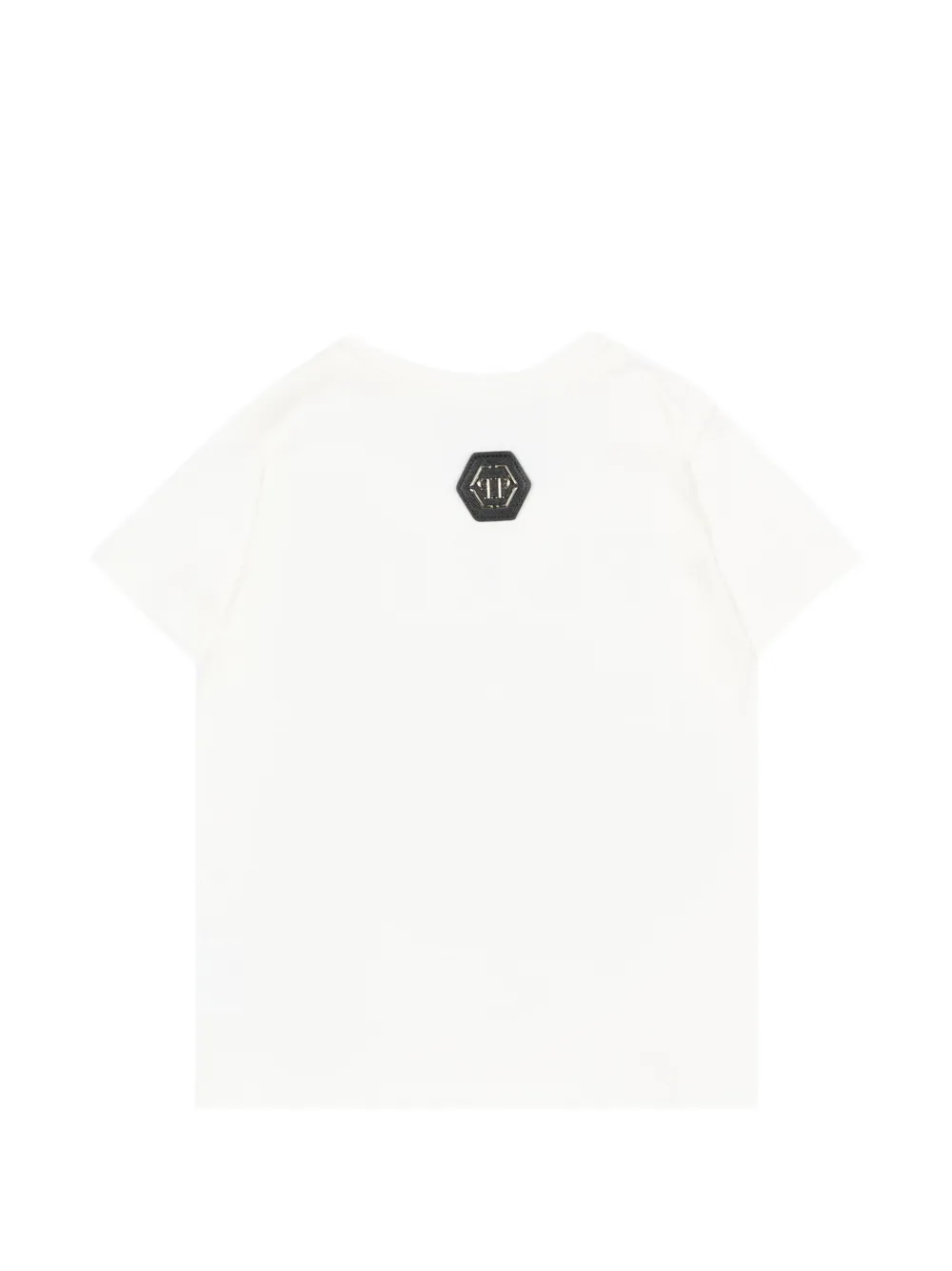 Philipp Plein Junior T-shirt met logoprint Beige