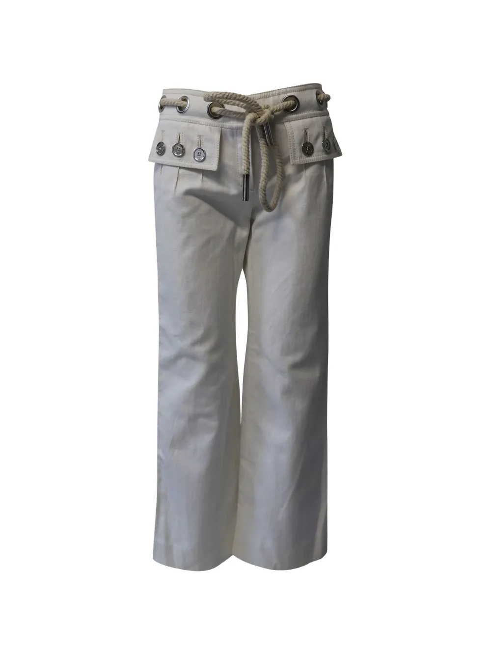 Louis Vuitton Pre-Owned belted jeans - Neutrals