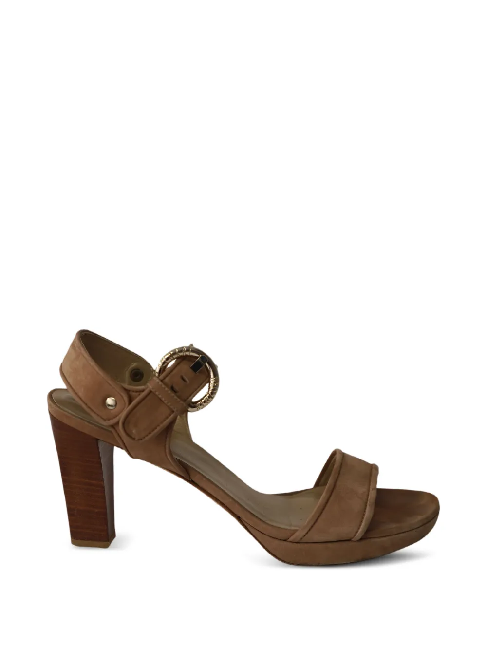 Stuart Weitzman strappy block sandals - Toni neutri