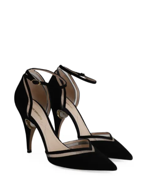 Nicholas Kirkwood pearl-embellished ankle-strap pumps