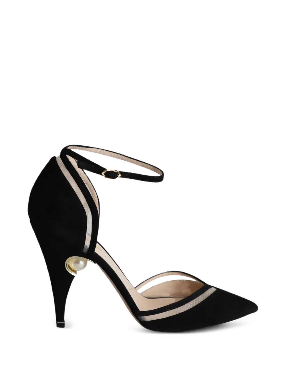 Nicholas Kirkwood pearl-embellished ankle-strap pumps - Schwarz