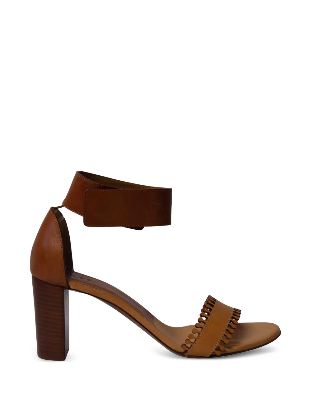 Chloé Vintage touch-strap block-heel sandals - Braun