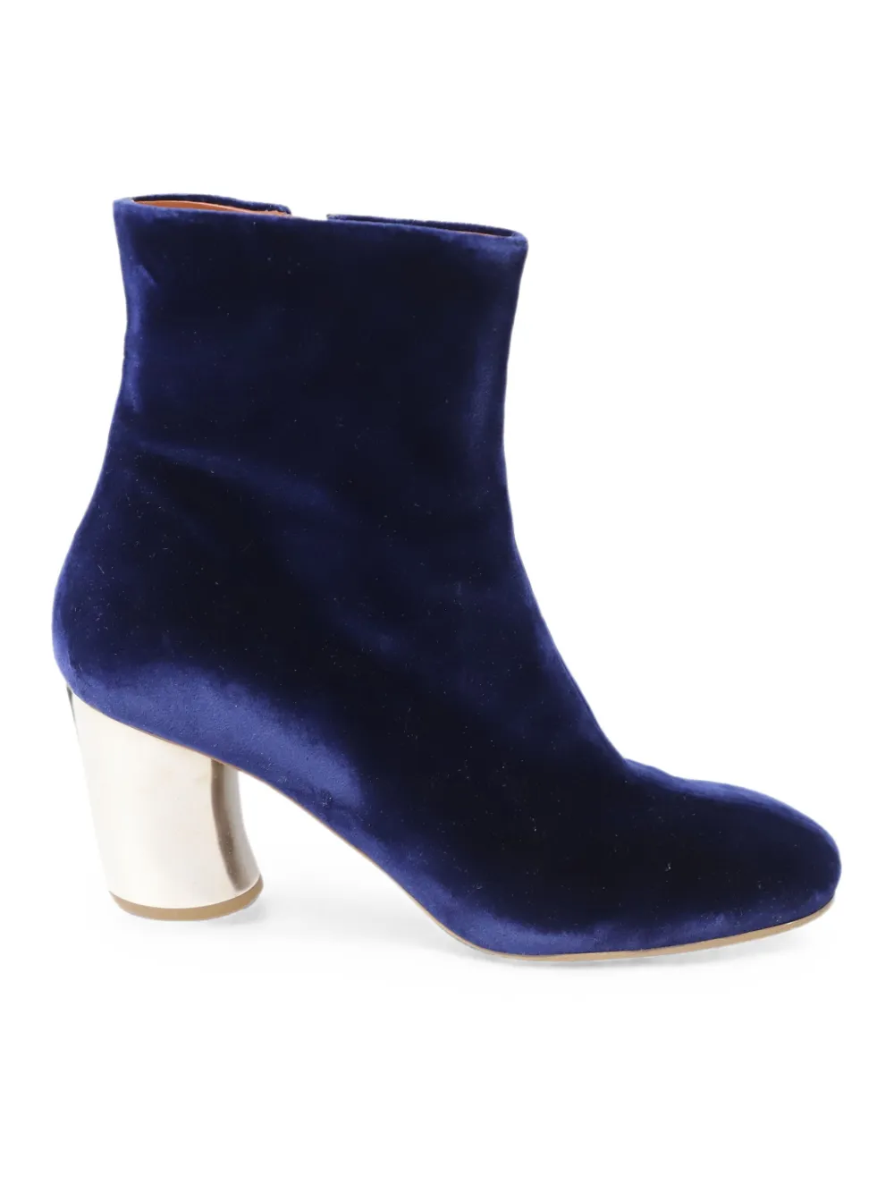 Proenza Schouler velvet block-heel ankle boots - Blau
