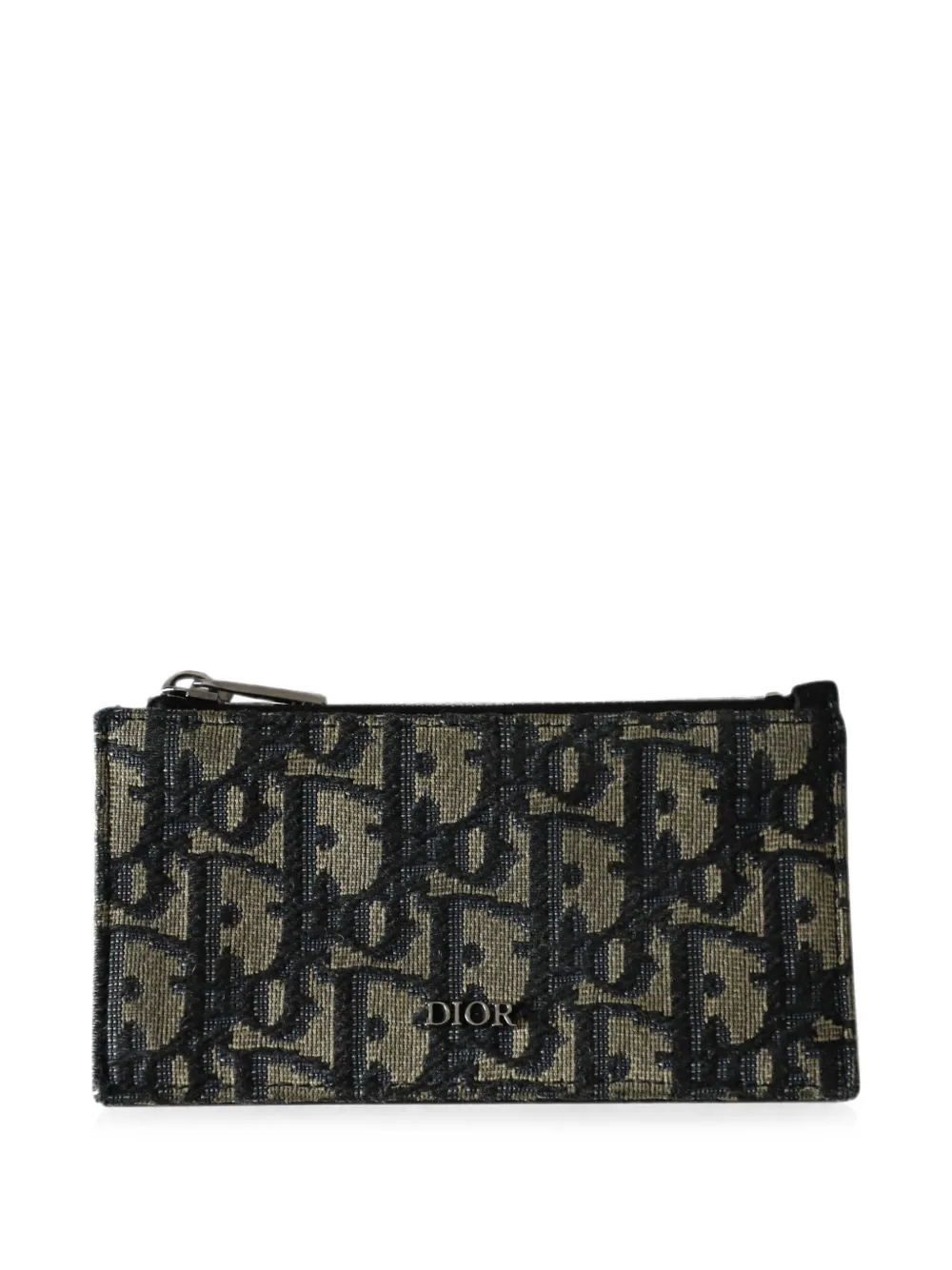 Christian Dior Pre-Owned Dior Oblique zipped card holder - Nero