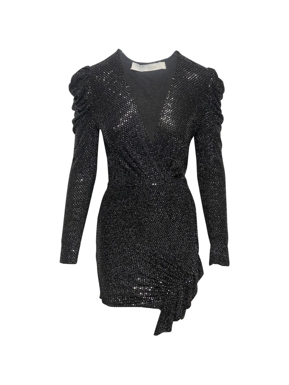 IRO sequinned ruched dress - Nero