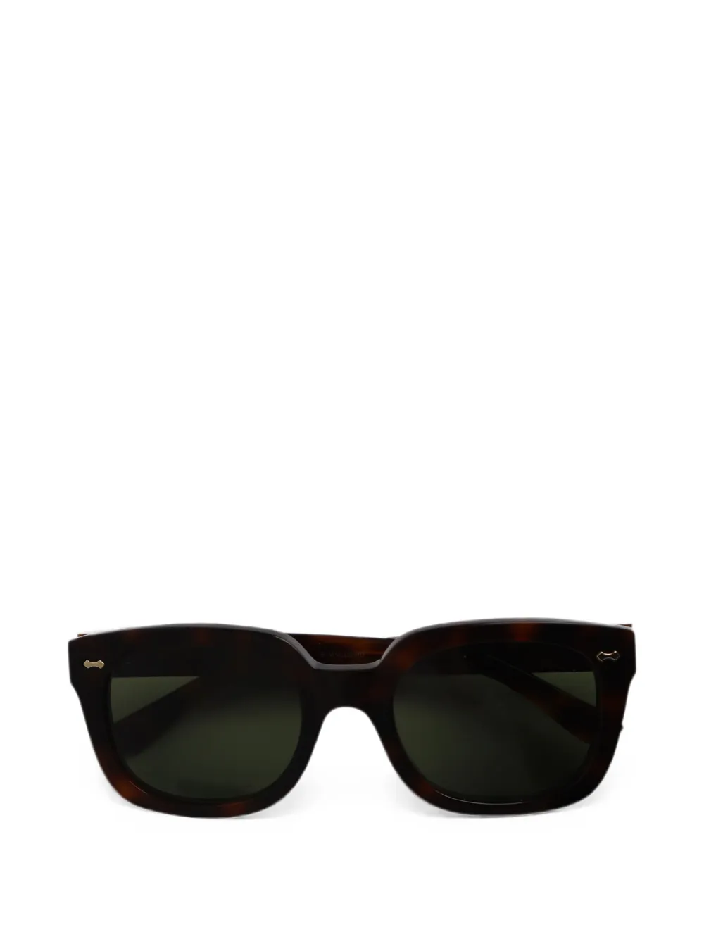 Gucci Pre-Owned tortoise-shell rectangle sunglasses | marrón | Image 1