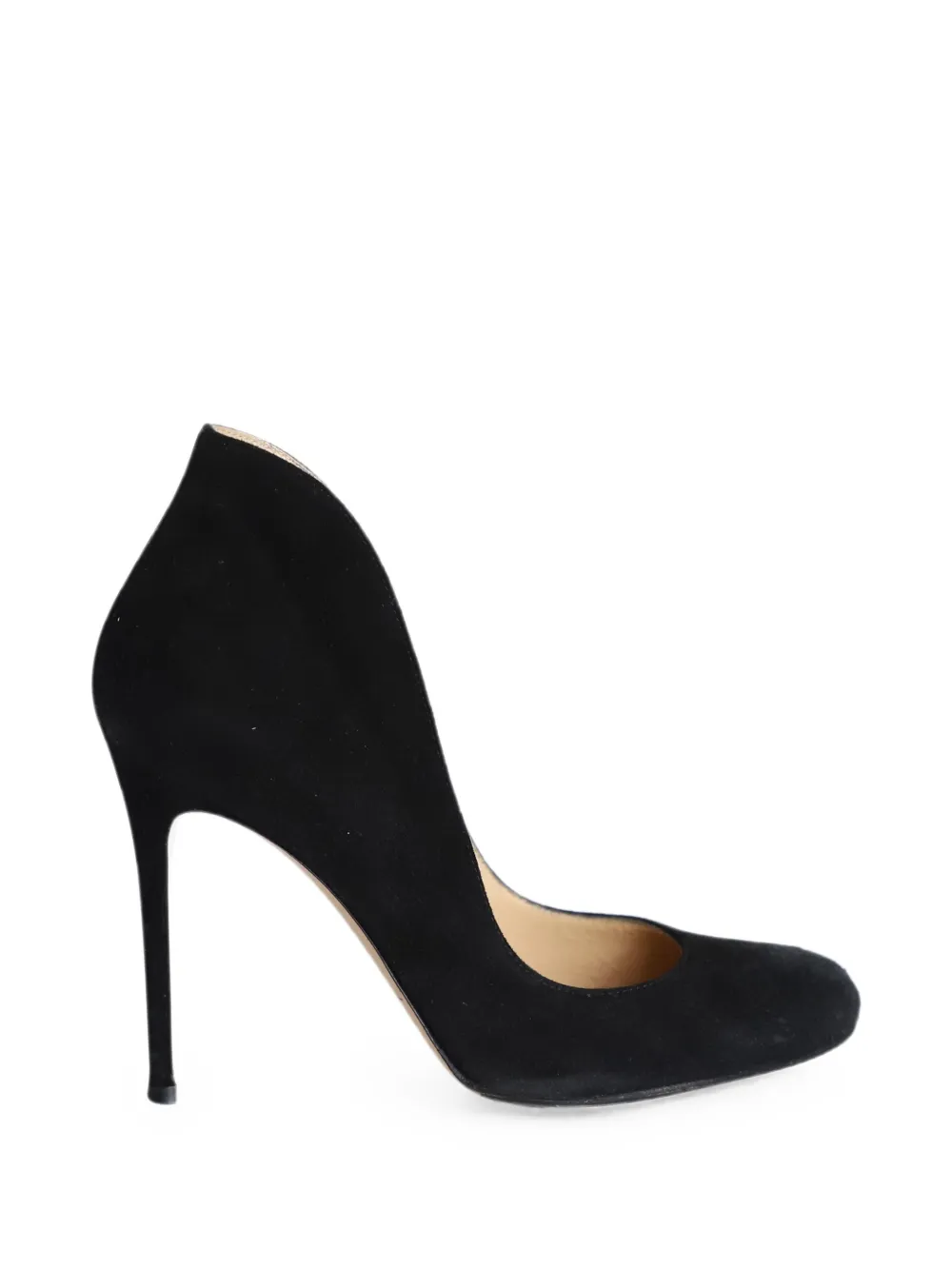 Gianvito Rossi round-toe flared pumps - Nero