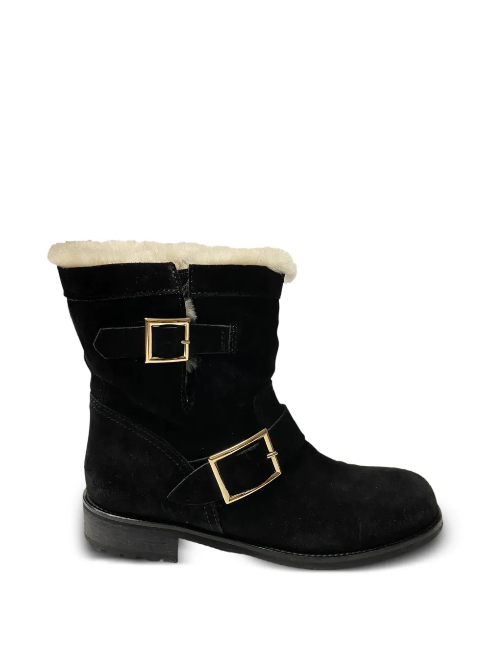 Jimmy Choo Pre-Owned Youth II buckle ankle boots - Schwarz