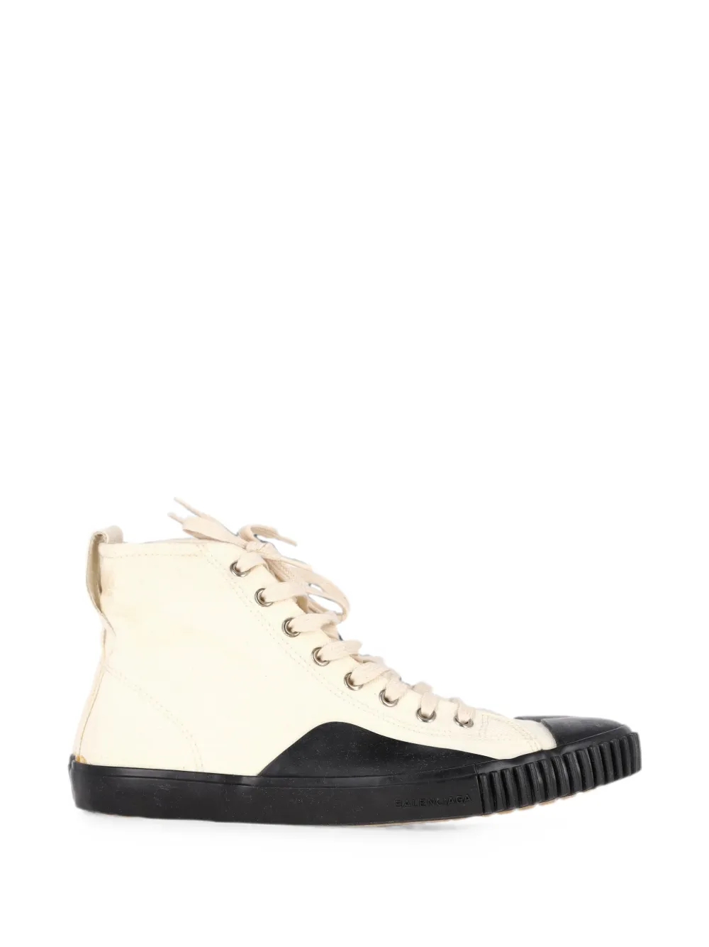 Balenciaga Pre-Owned rubber cap-toe high-top sneakers - Nude