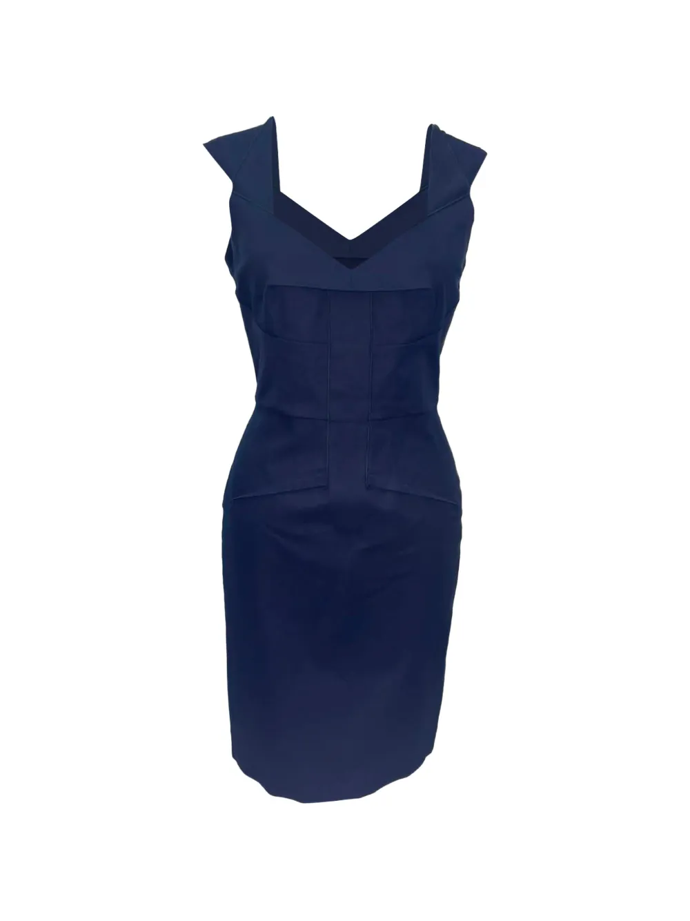 Roland Mouret V-neck tailored mini dress - Blu