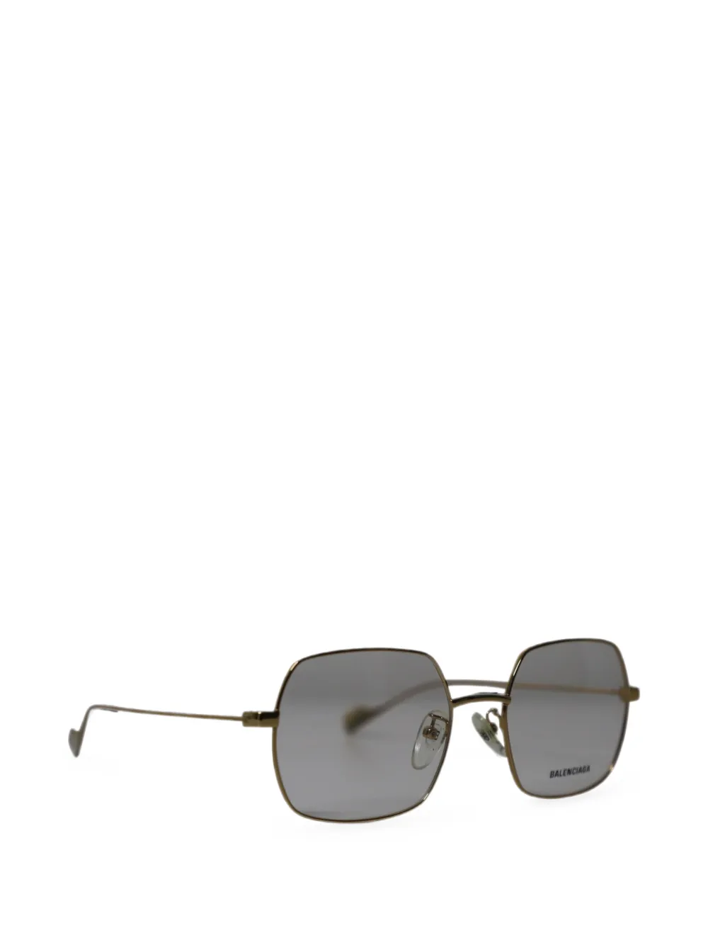 Balenciaga Pre-owned Square Sunglasses in Gold, view 2