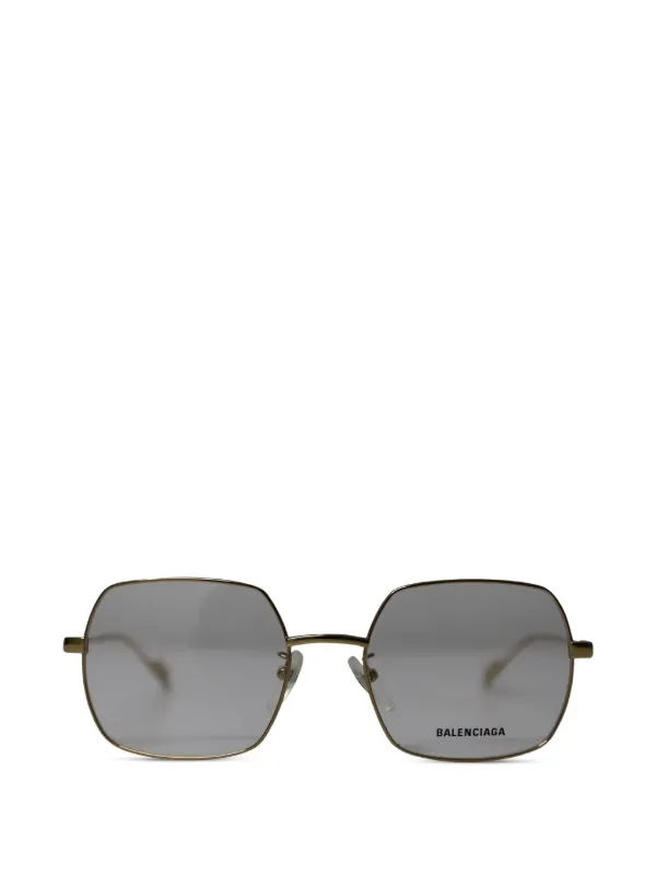 Balenciaga Pre-owned Square Sunglasses in Gold