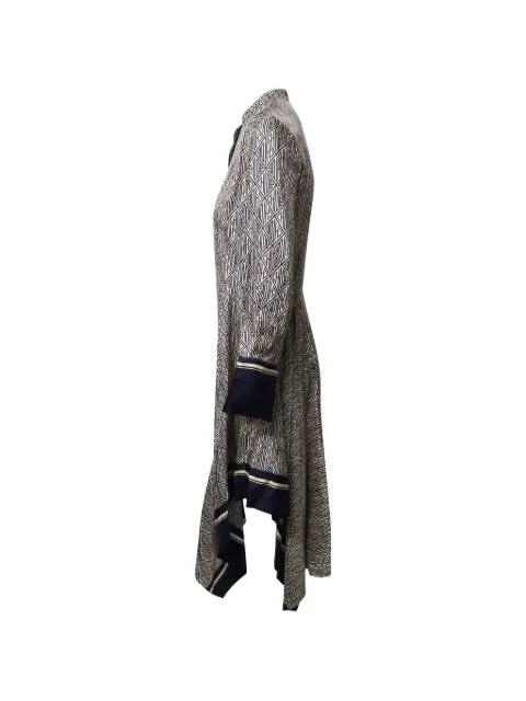 Chloé Vintage logo-print handkerchief-hem dress