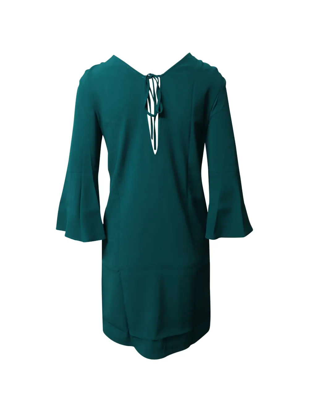 green long sleeve shift dress SANDRO tulip-sleeve | label_48hrs